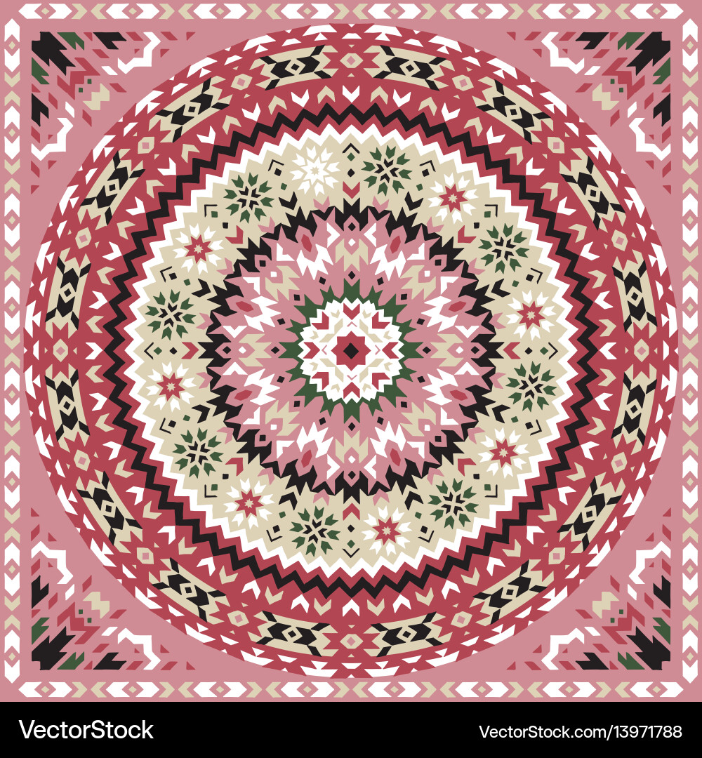 Ethnic hand drawn seamless pattern Royalty Free Vector Image