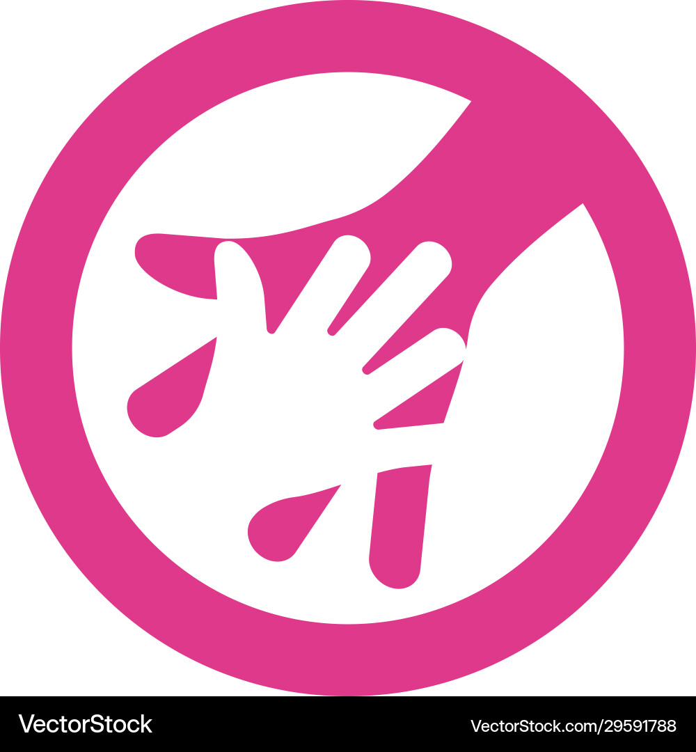 Hand care icon template Vector Image
