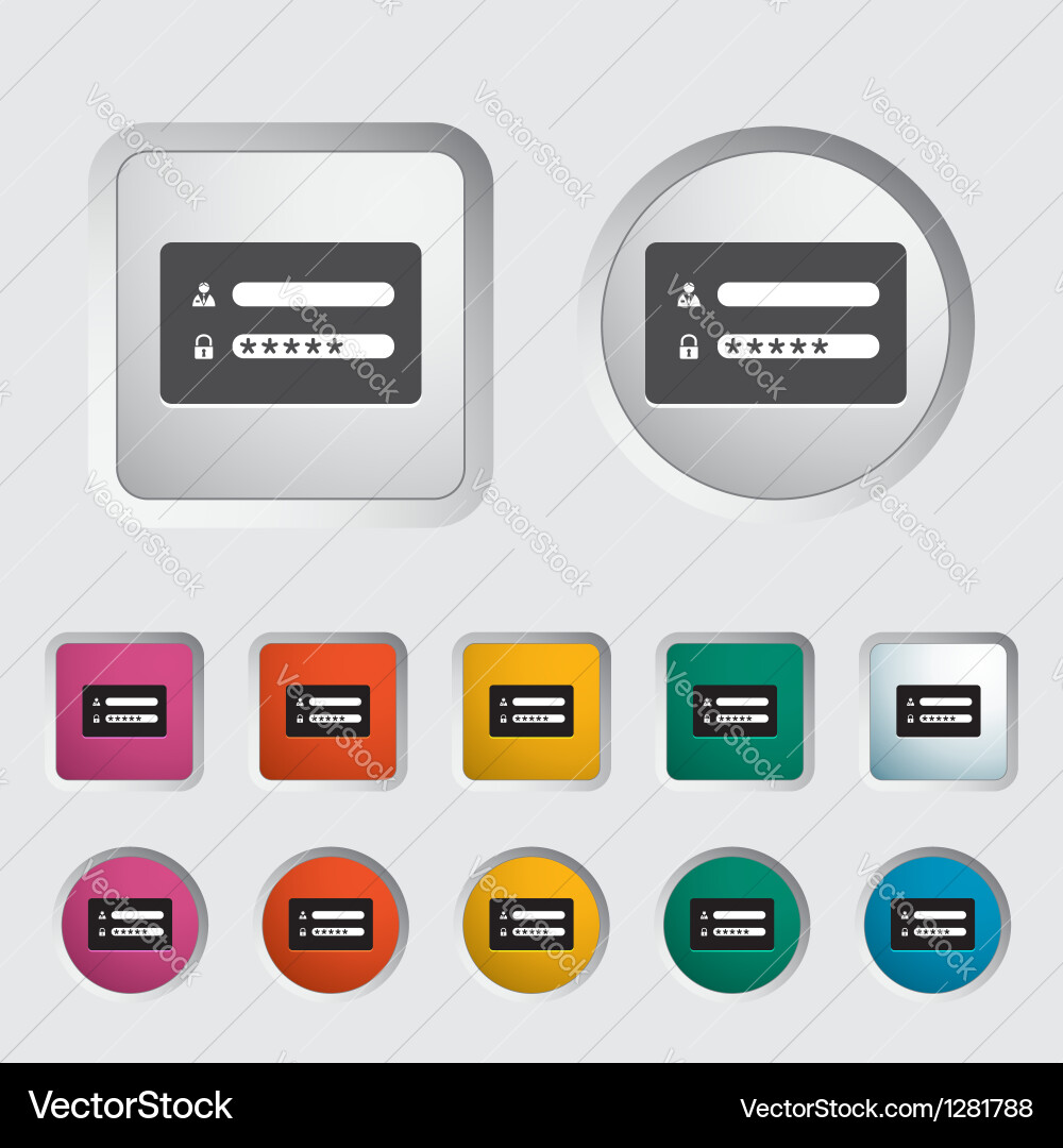 Login Icon - Secure Access vector image
