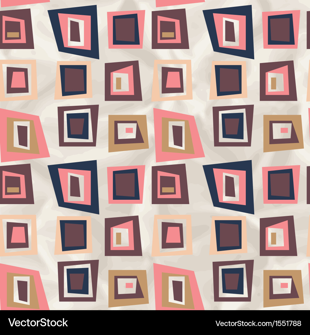 Retro pattern of geometric shapes Vector Image