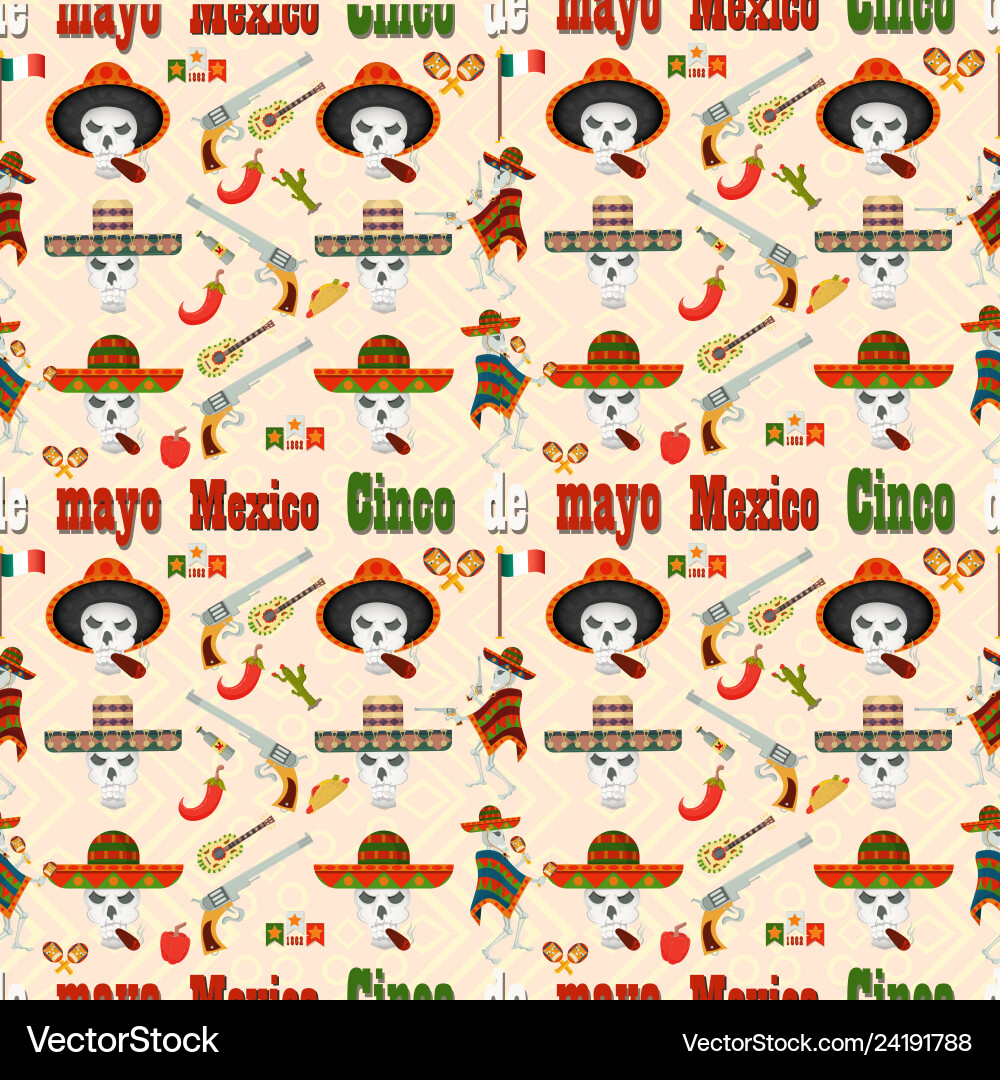 Seamless pattern 4 in flat style the theme Seamless pattern 4 in flat style the theme vector image