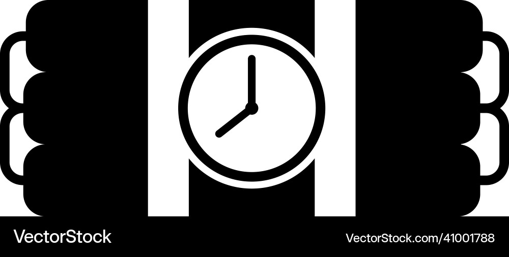 Timer bomb icon design template isolated Timer bomb icon design template isolated vector image