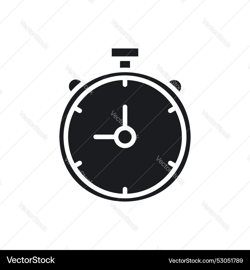 Alarm clock icon set deadline timer symbol Alarm clock icon set deadline timer symbol Vector Image