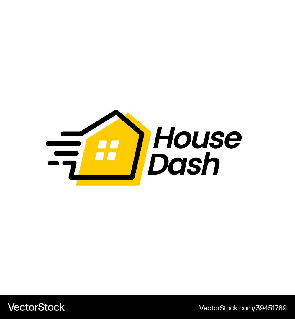 House dash logo icon House dash logo icon vektorbild