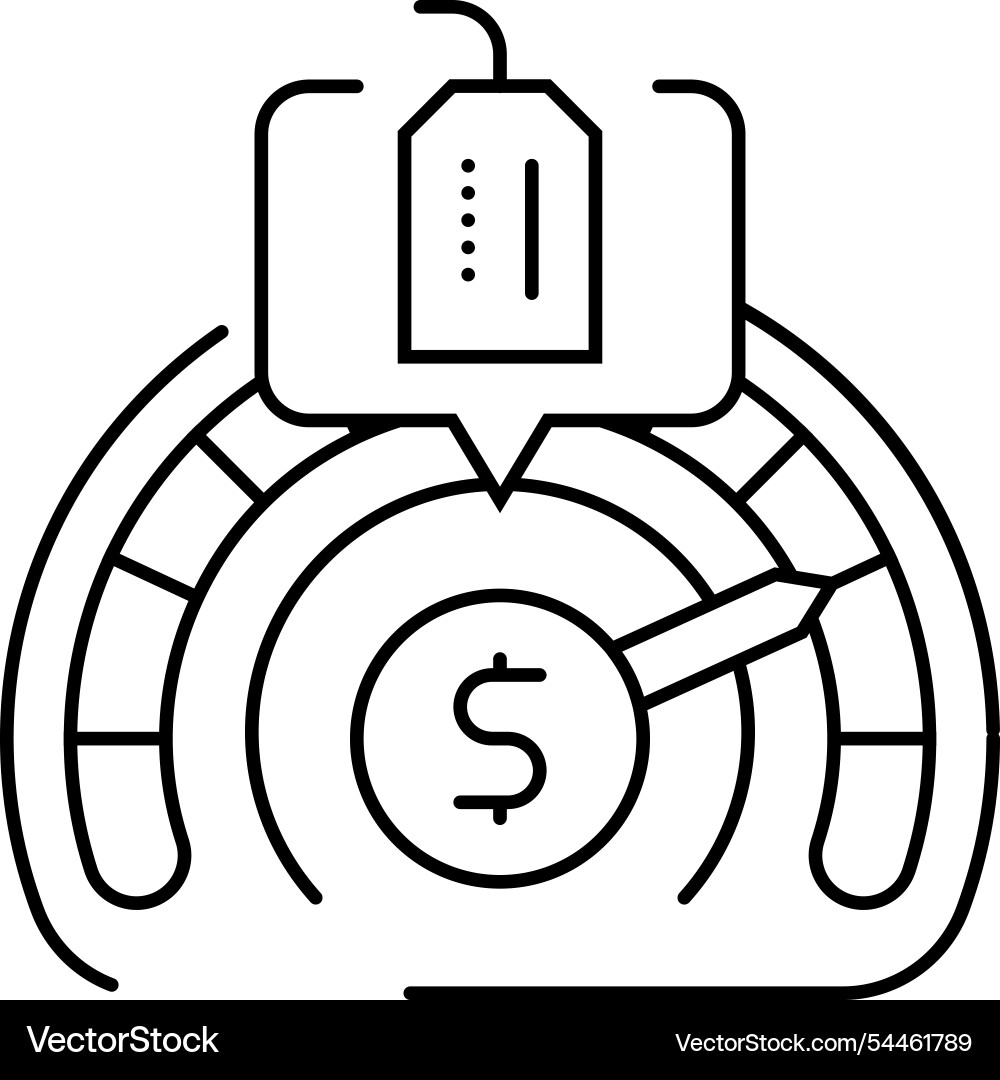 Perception value consumer behavior line icon Perception value consumer behavior line icon Vector Image