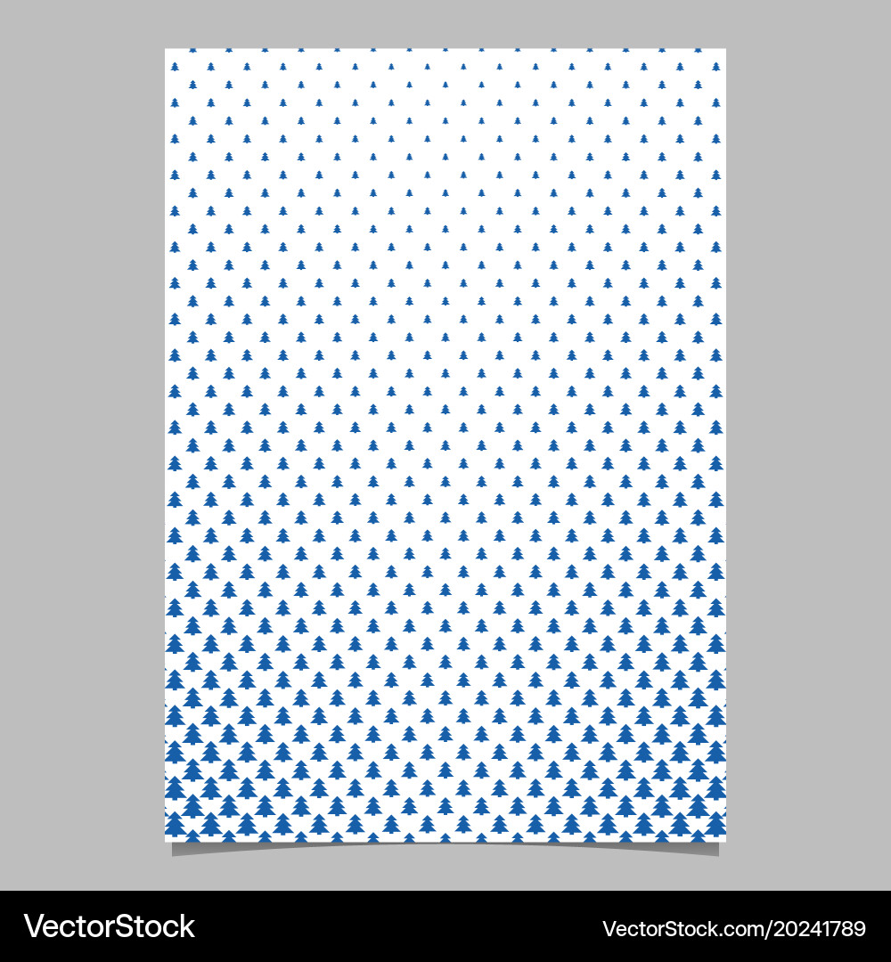 Pine tree pattern brochure background design vector image