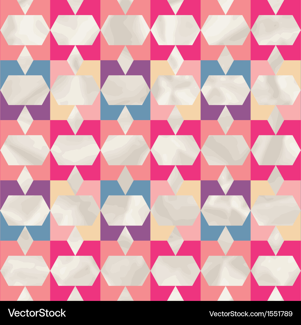 Retro pattern of geometric shapes Vector Image