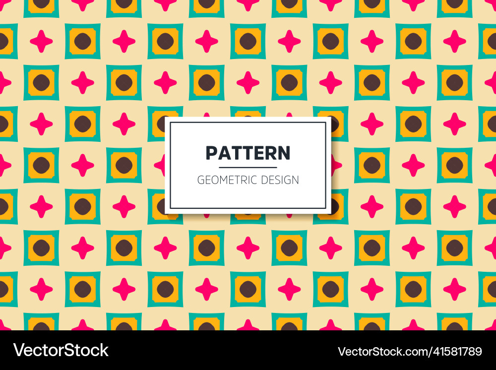 Simple seamless pattern with colorful geometric vector image