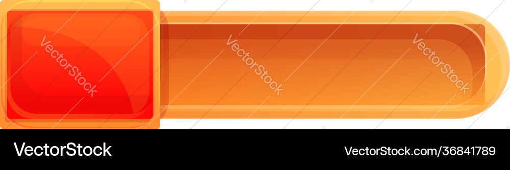 Slide move button interface icon cartoon style Slide move button interface icon cartoon style vector image