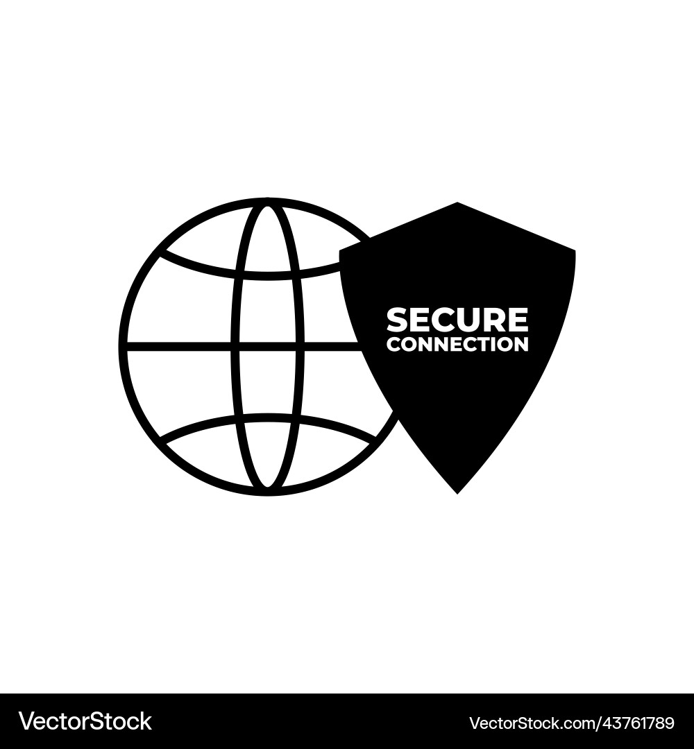 Ssl secure https certificate connection icon vector image