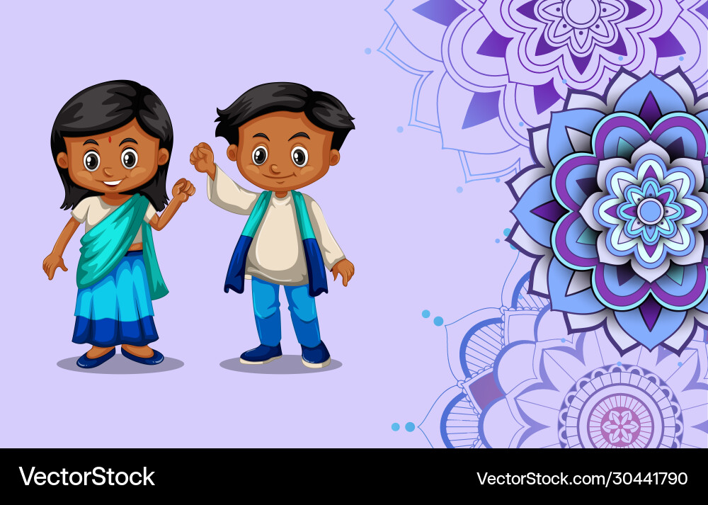 Background template design with mandala patterns Vector Image