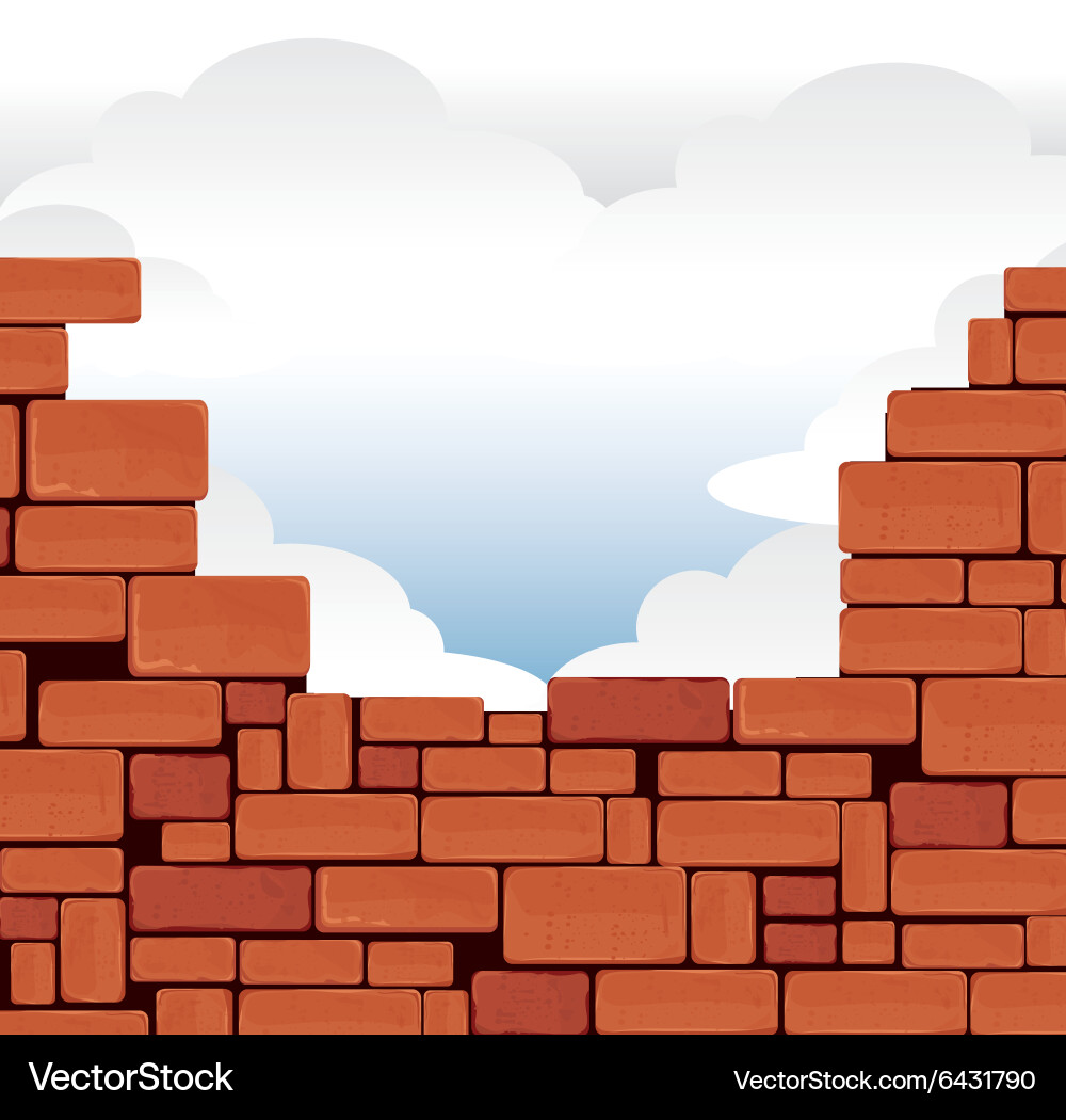 Brick wall design Royalty Free Vector Image - VectorStock