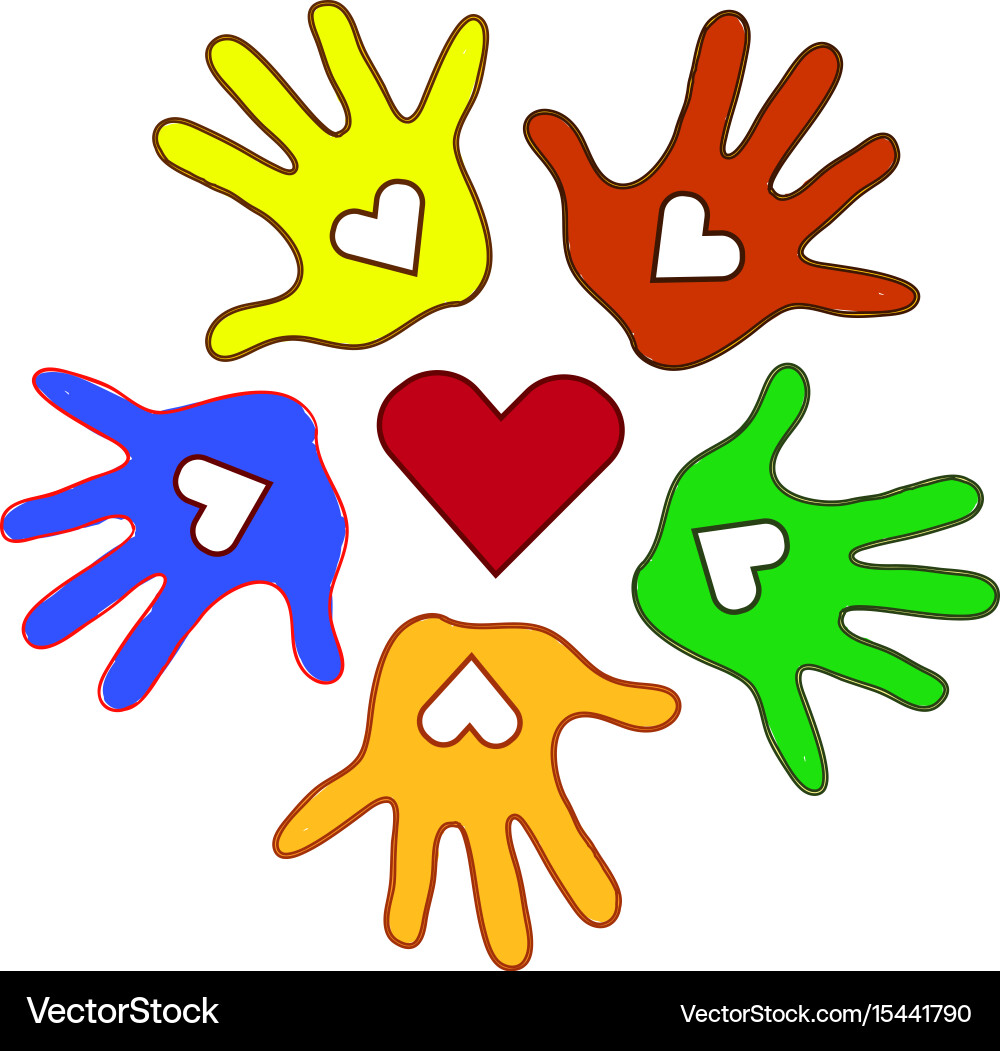 Colorless background with circle of colorful vector image