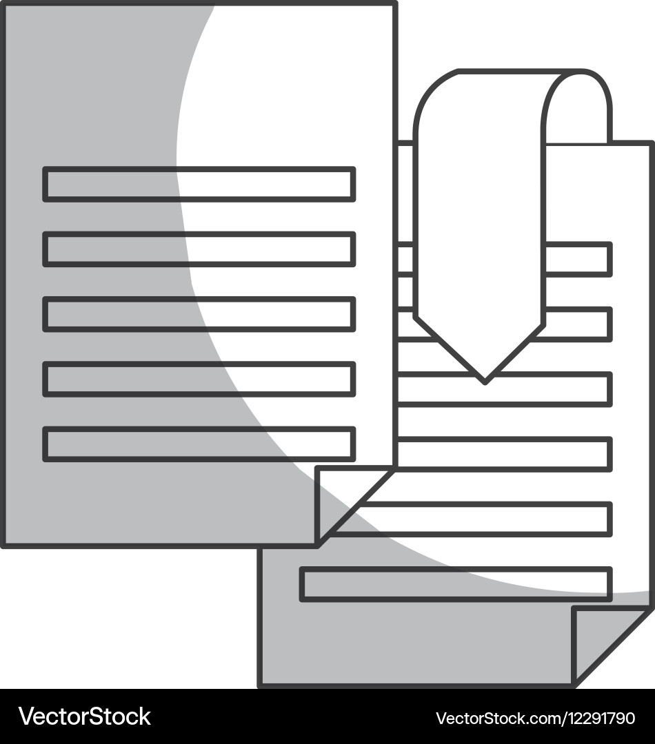 Document paper icon image vector image