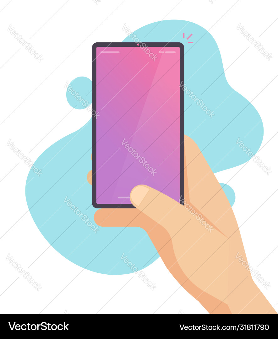 Handy in Hand oder Mann mit Handy Handy in Hand oder Mann mit Handy vektorbild