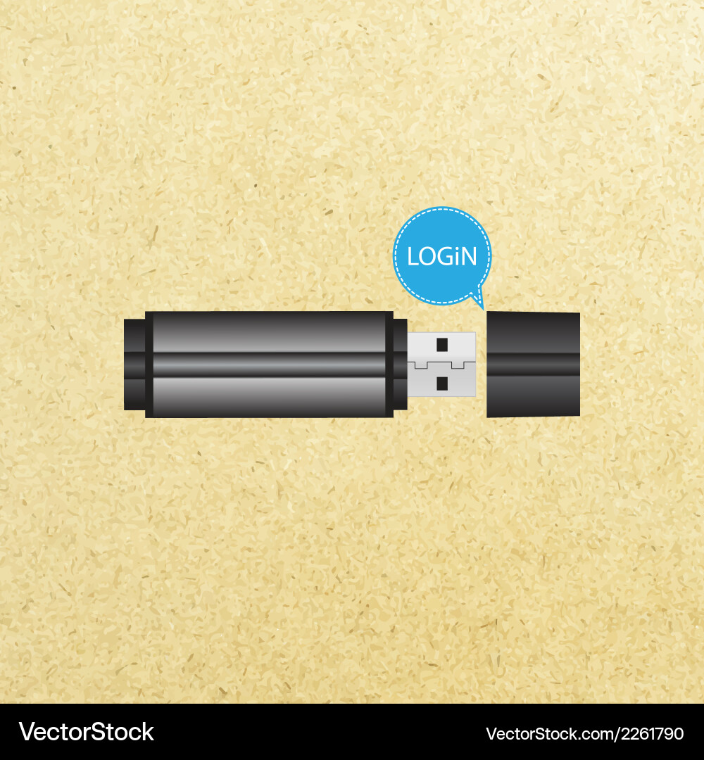 Login button for user interface vector image