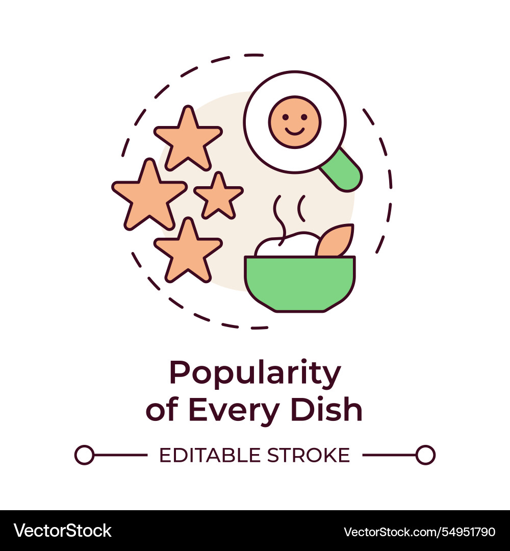 Menu engineering matrix multi color concept icon Menu engineering matrix multi color concept icon vector image