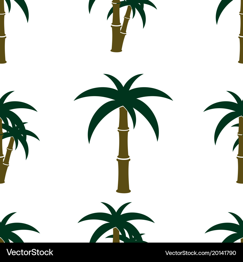 Palm tree seamless pattern vector image