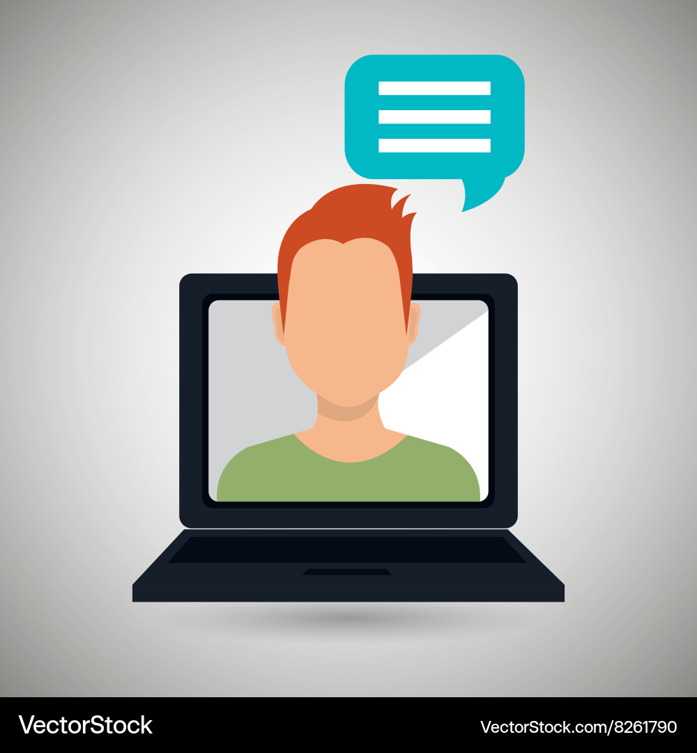 Portable computer design Vector Image