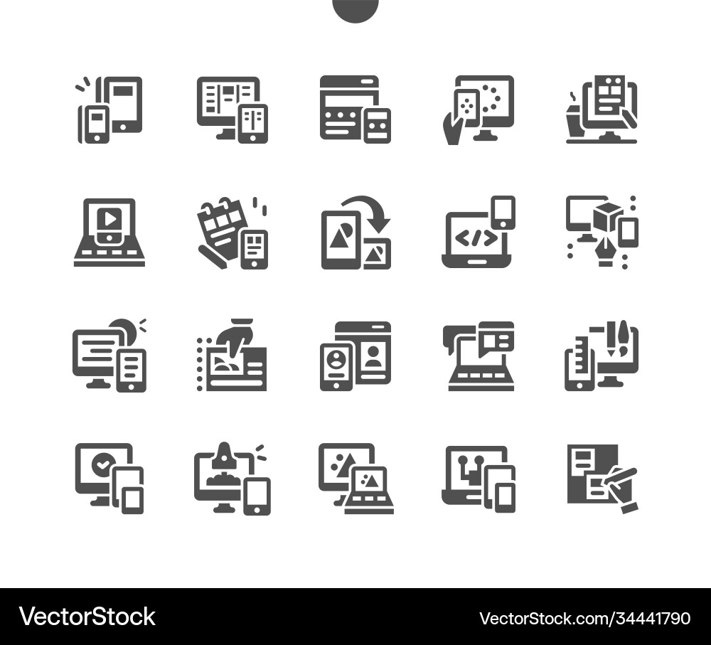 Responsive design development computer Responsive design development computer vector image