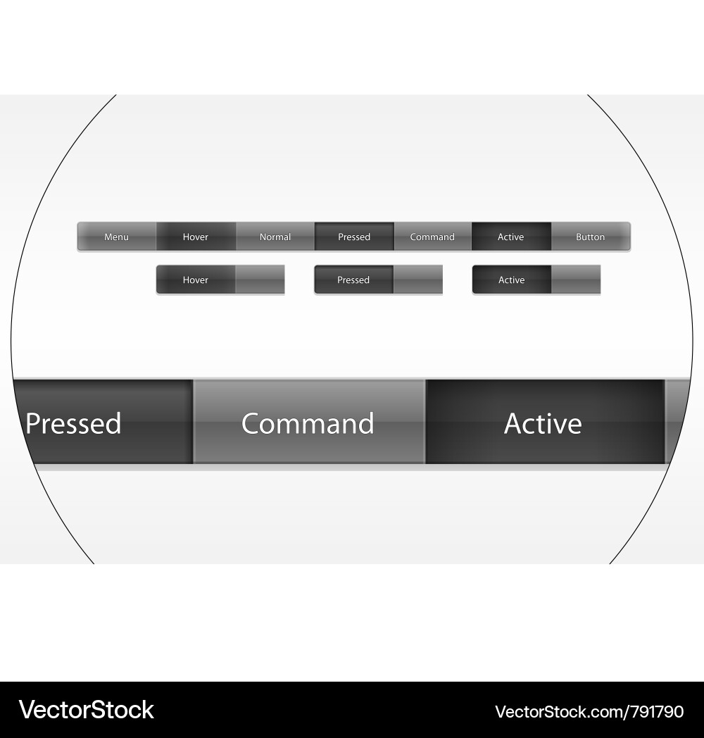 Site menu buttons Vector Image