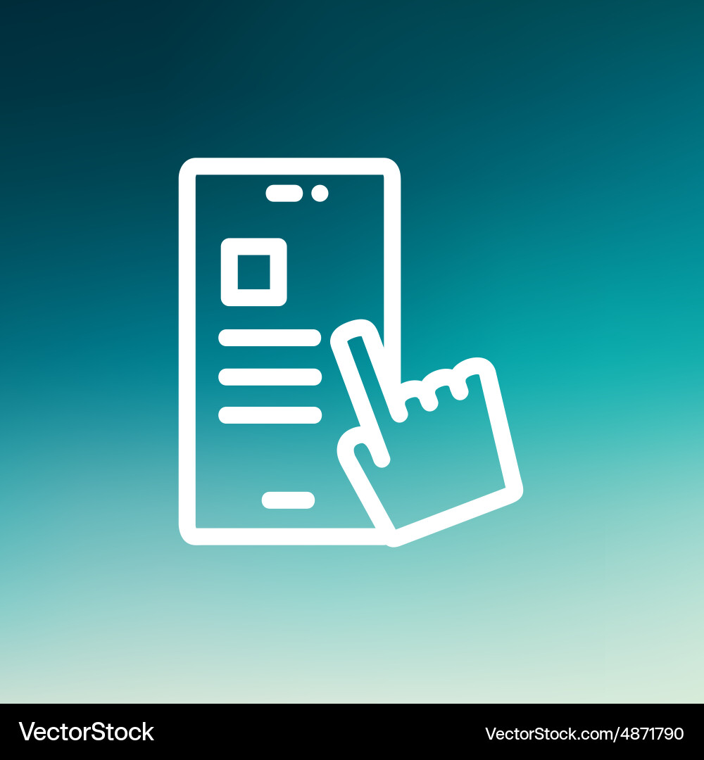 Smartphone and hand checking of work task schedule vector image