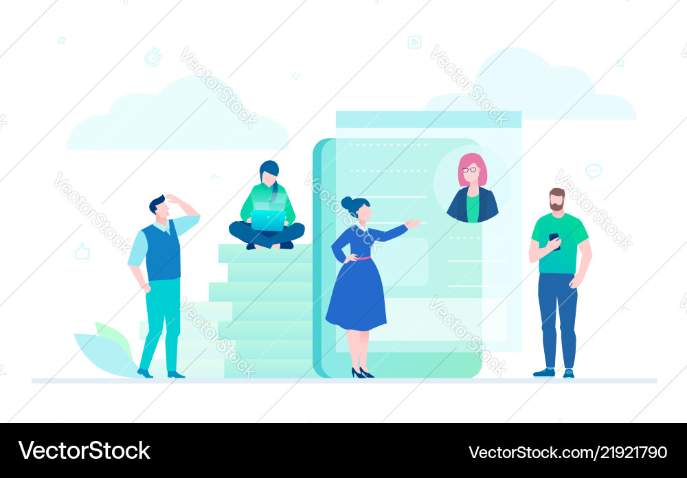 Workflow - flat design style Workflow - flat design style vector image