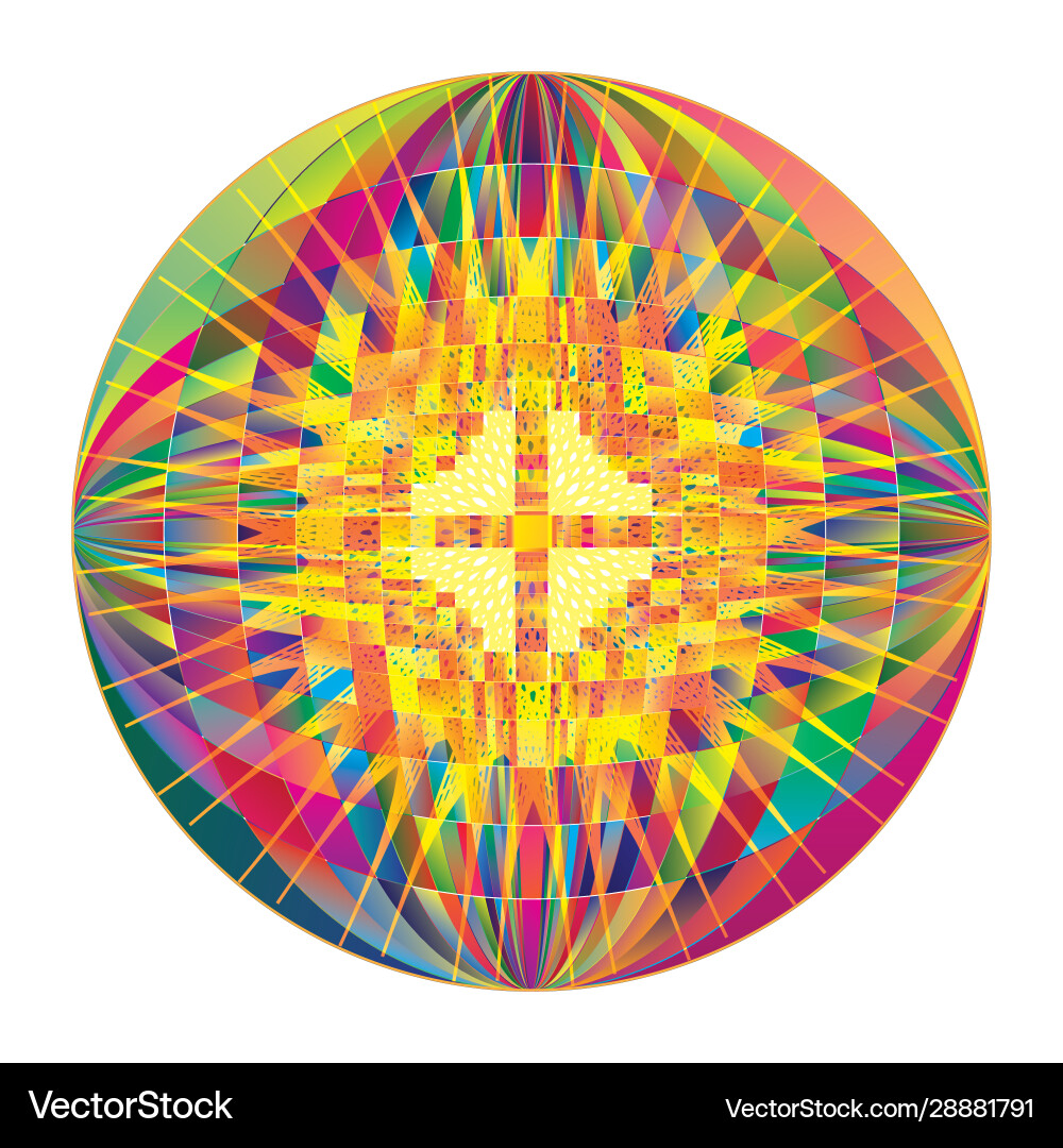 Abstract linear colorful background vector image