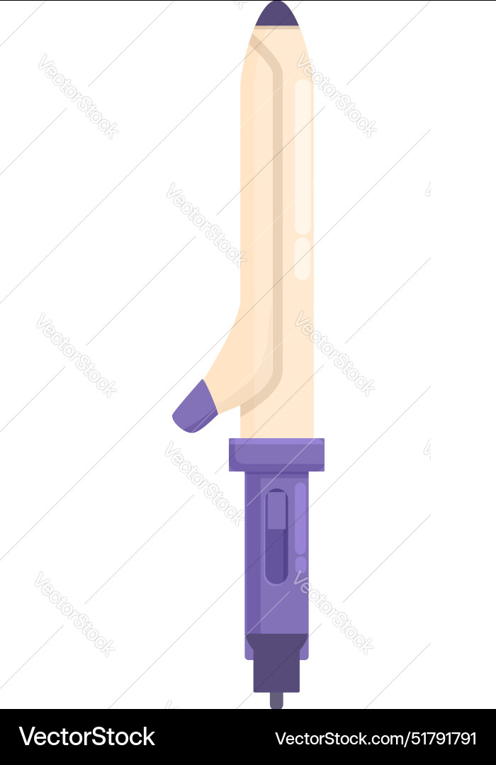 Curling iron creating hairstyles for beauty salons Curling iron creating hairstyles for beauty salons vector image