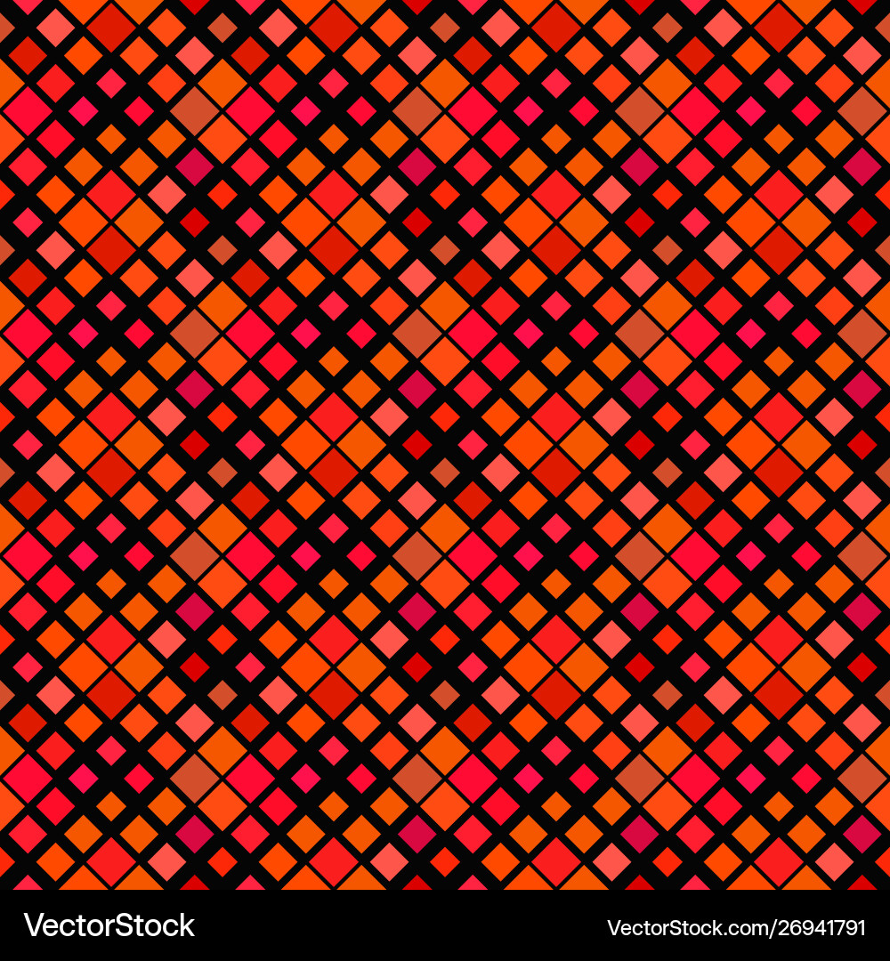 Geometrical abstract red square pattern vector image