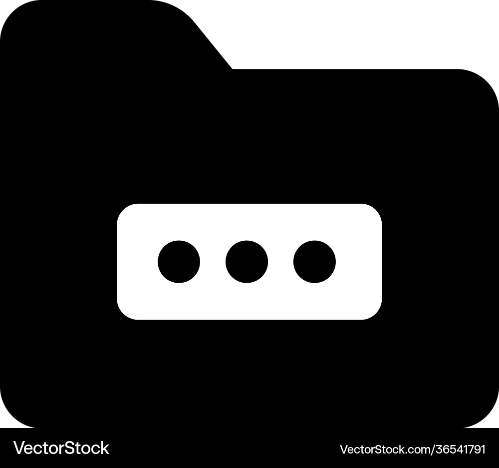 Password protected folder Vector Image