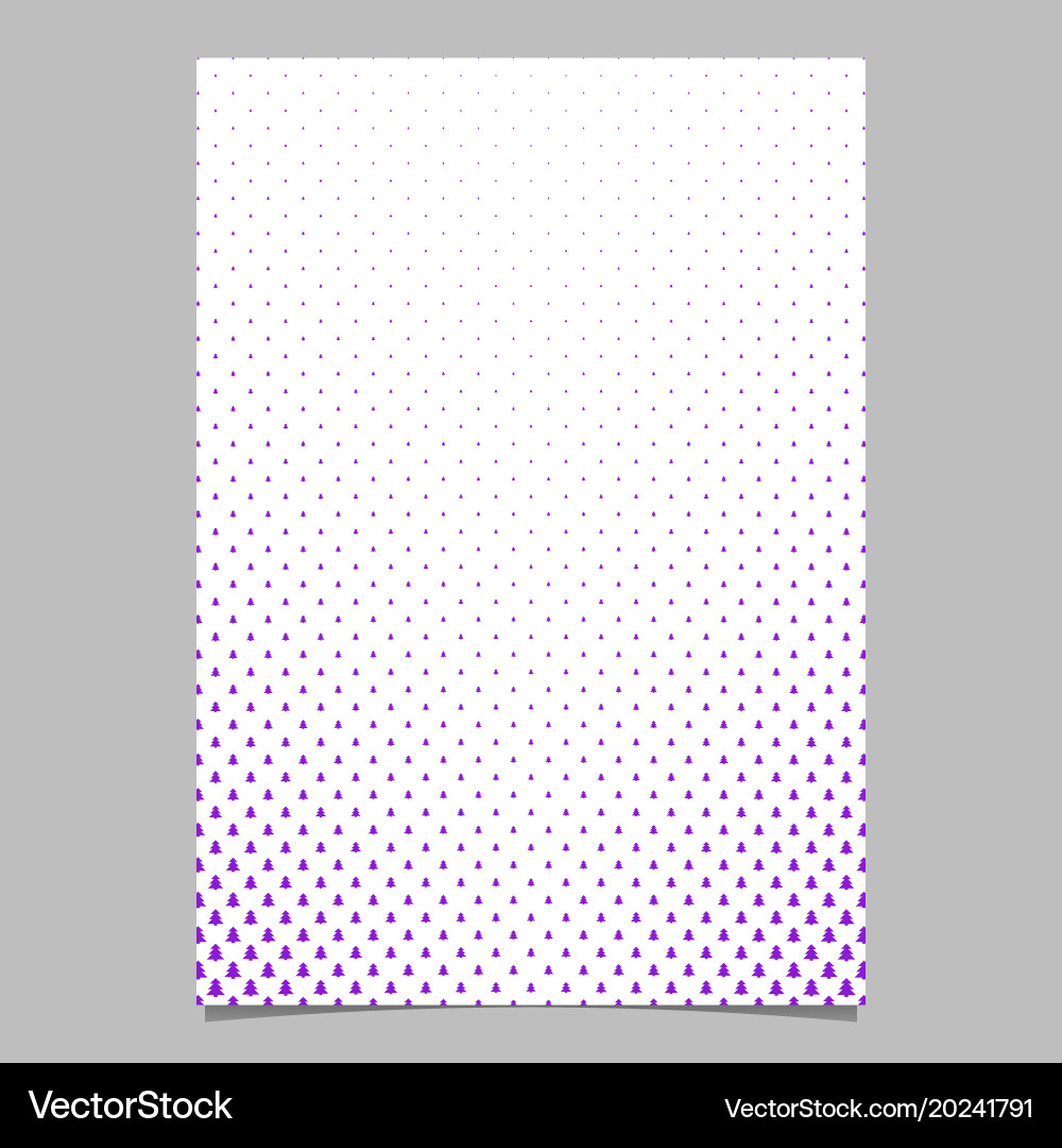 Pine tree pattern brochure background design vector image