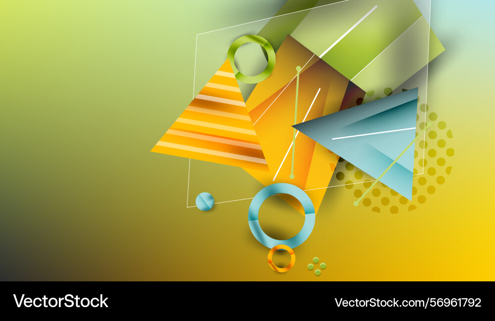Abstract geometric composition overlapping shapes Abstract geometric composition overlapping shapes vector image
