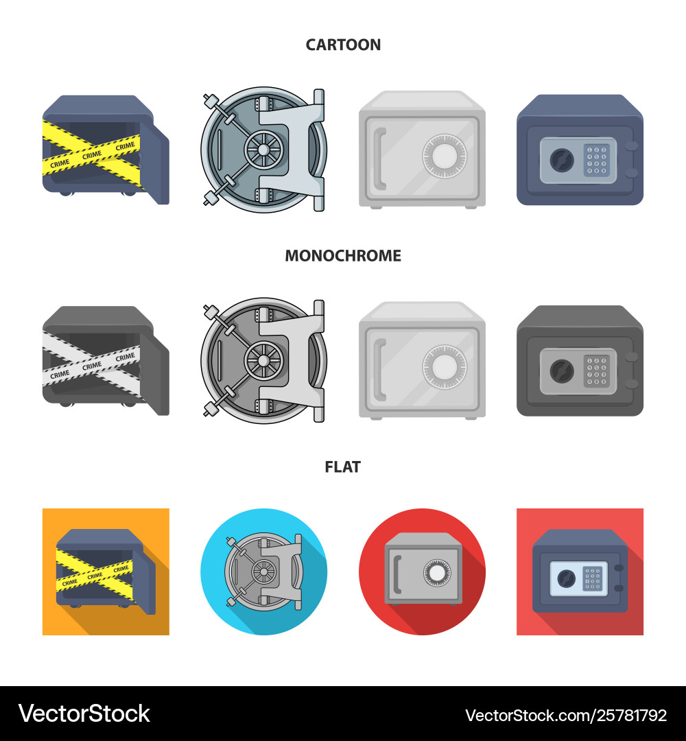 Design safe and open sign set vector image