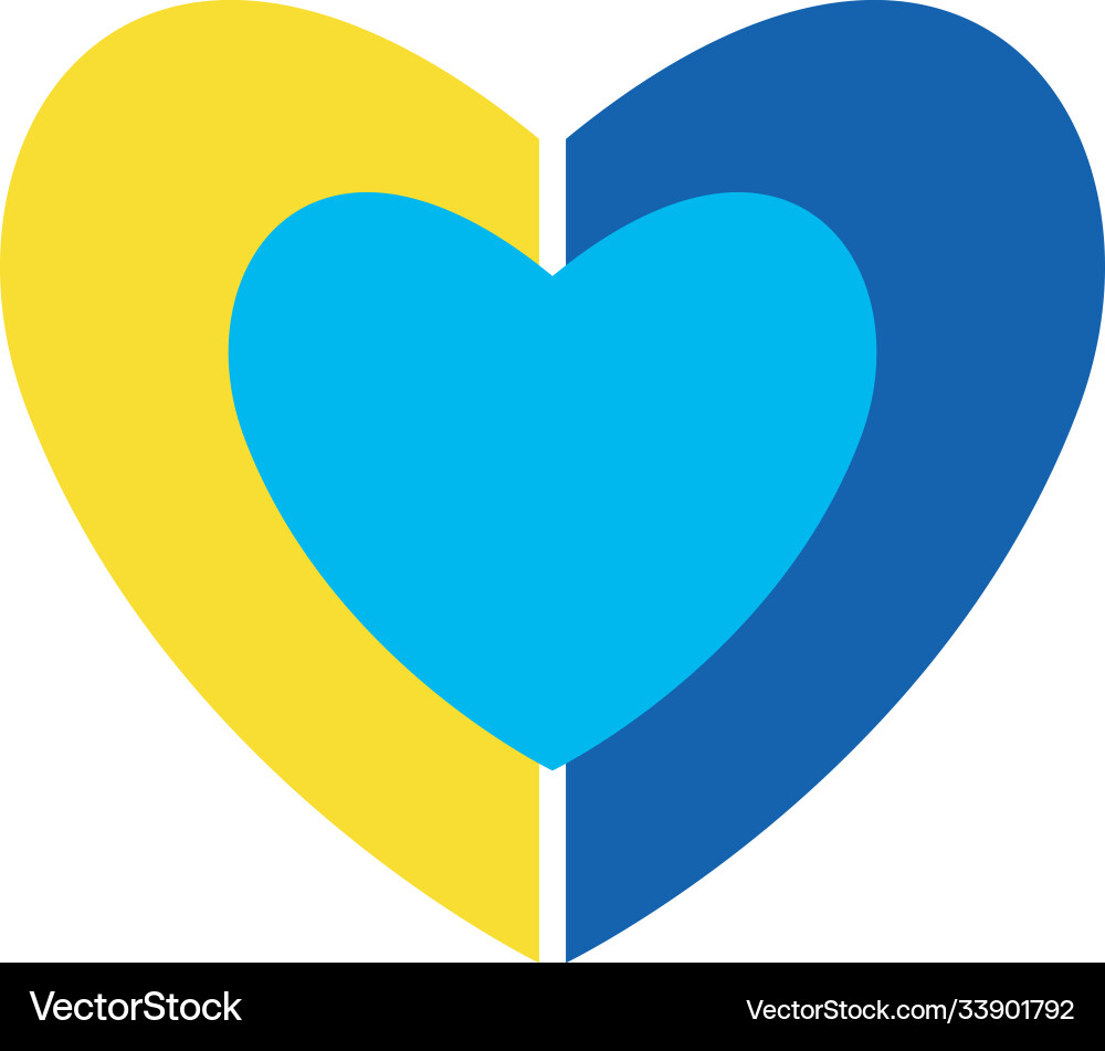 Down Syndrom Herz flach Stil Icon Design Down Syndrom Herz flach Stil Icon Design vektorbild