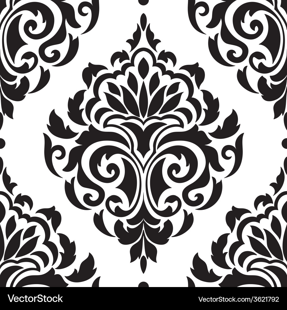 Elegant Damask Pattern vector image