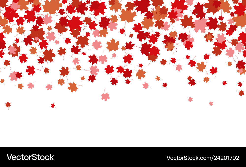 Horizontal background with red maple leaves Horizontal background with red maple leaves vector image