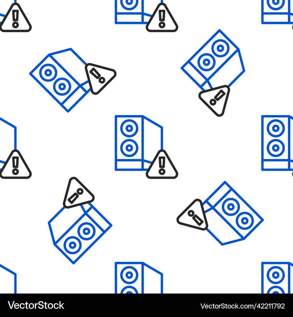 Line case of computer with exclamation mark icon Line case of computer with exclamation mark icon vector image