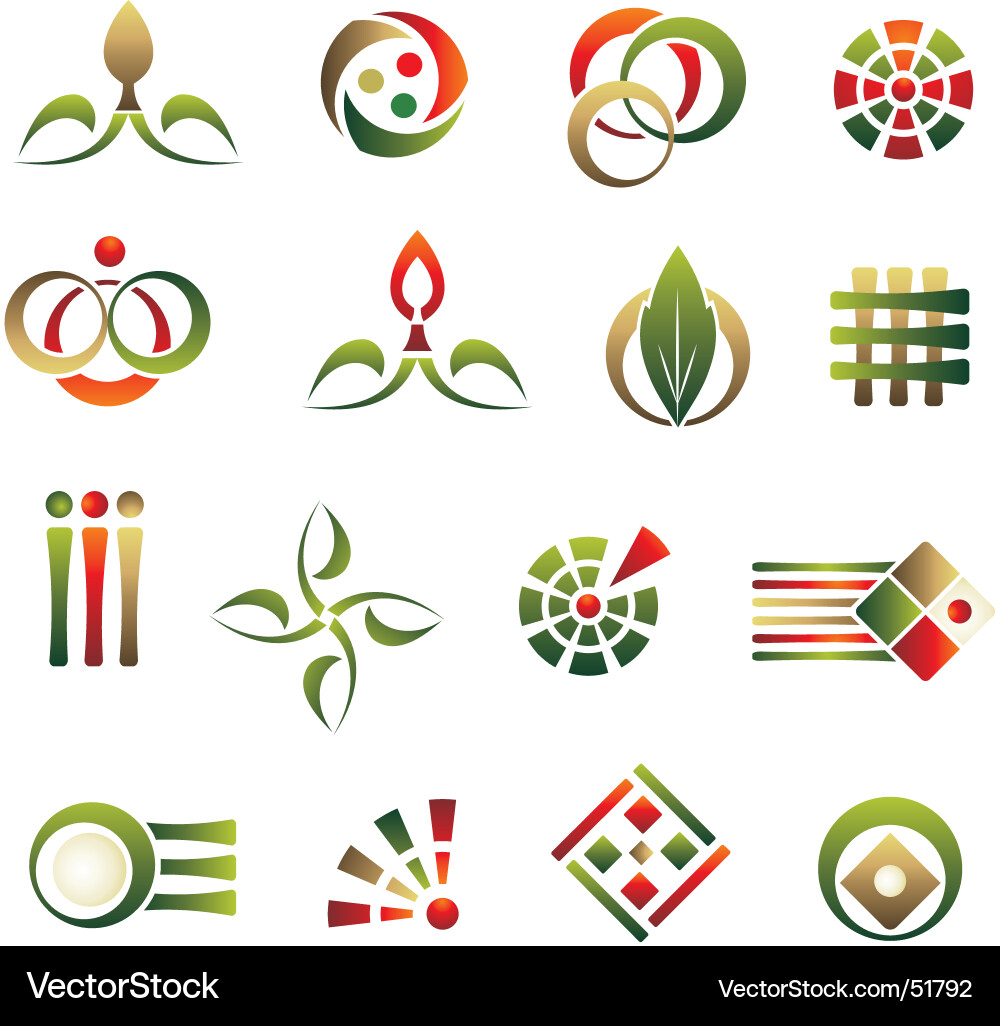 Modern Abstract Circle Logo Template vector image