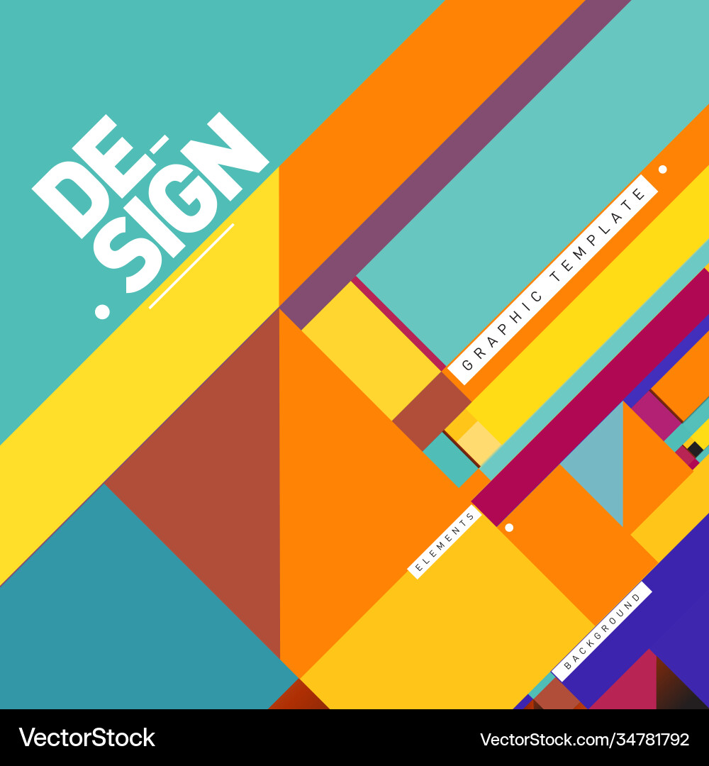 Modern colorful background material design Vector Image