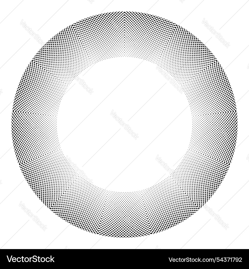Radial dots pattern for frame Radial dots pattern for frame vector image