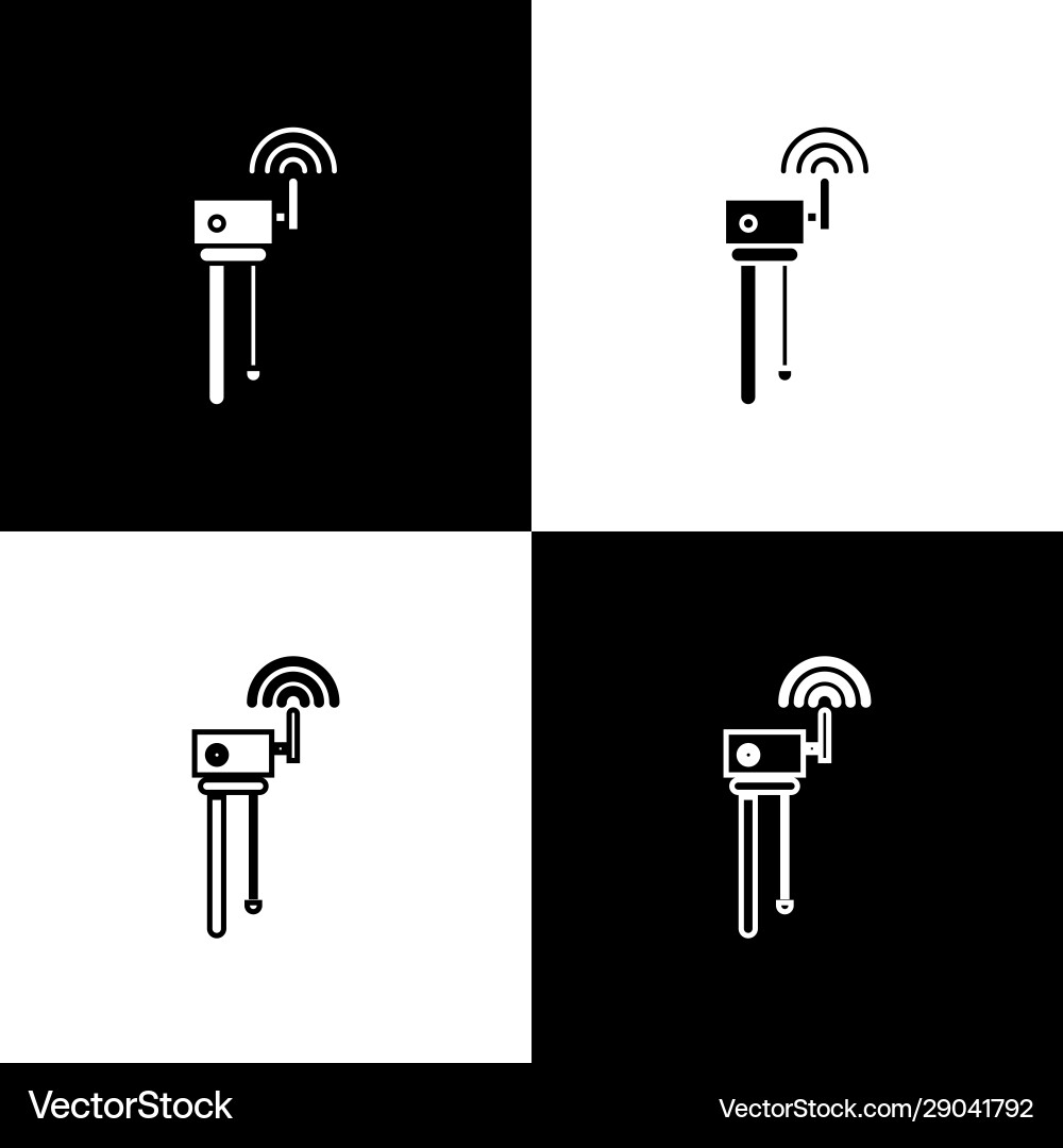 Set router and wi-fi signal symbol icon isolated Set router and wi-fi signal symbol icon isolated vector image