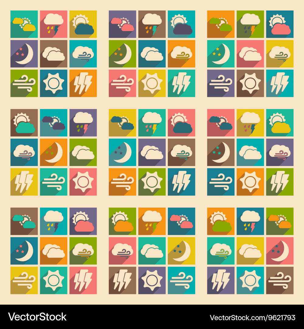 Flat with shadow concept and mobile application vector image
