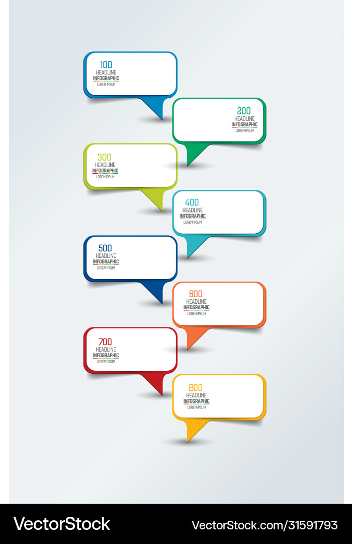 Infographic timeline report template chart scheme Vector Image