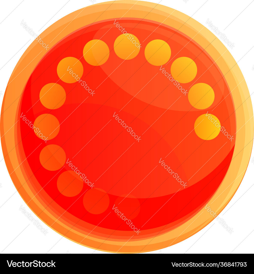 Loading button interface icon cartoon style Loading button interface icon cartoon style vector image