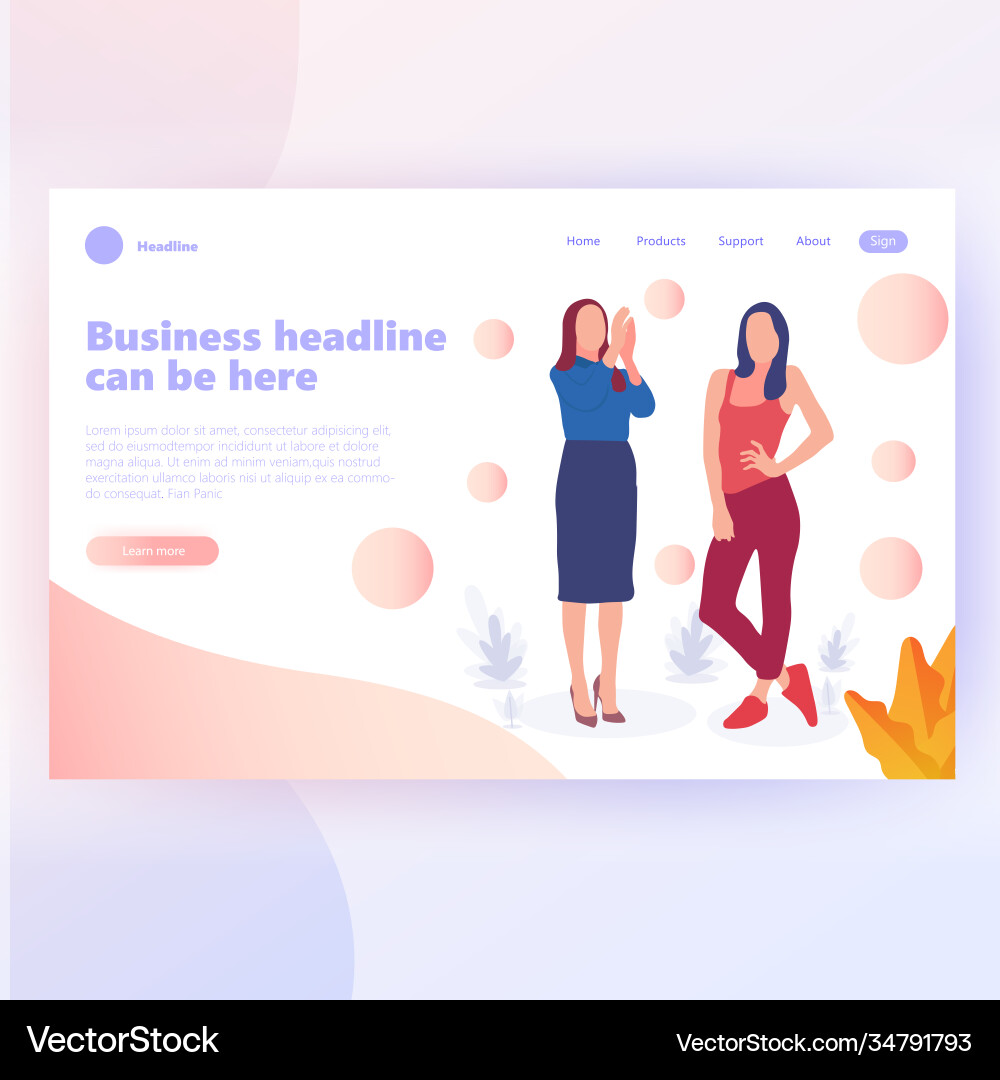People work in a team and interact with graphs vector image