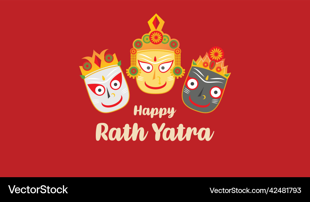 Rath yatra indische Festival Hintergrund Rath yatra indische Festival Hintergrund vektorbild
