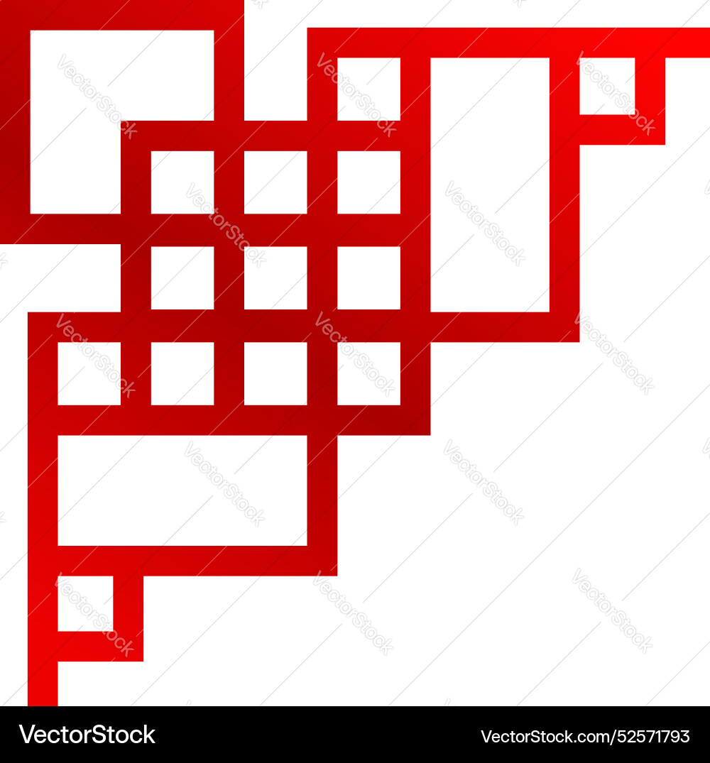 Red gradient abstract geometric shape forming Red gradient abstract geometric shape forming vector image