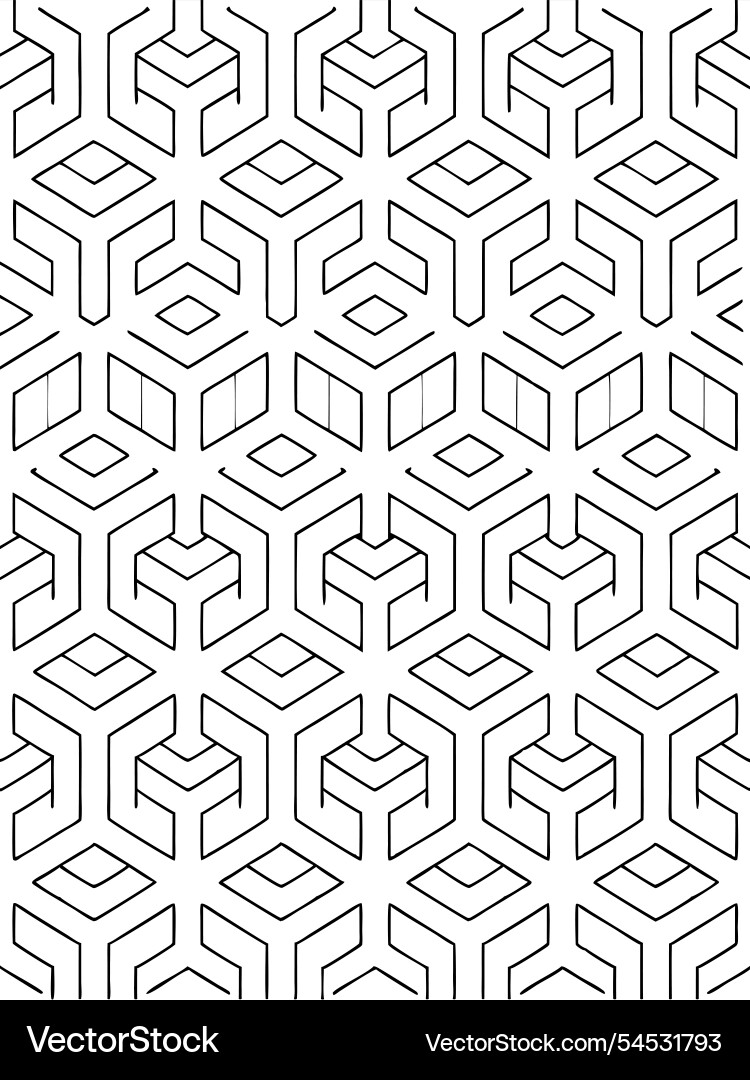 Seamless abstract line pattern for textiles Seamless abstract line pattern for textiles Vector Image