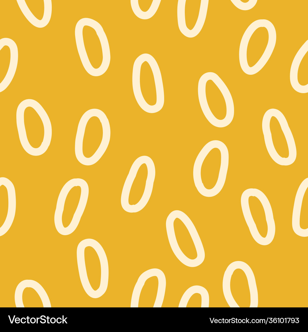 Simple oval shape repeat pattern design Vector Image
